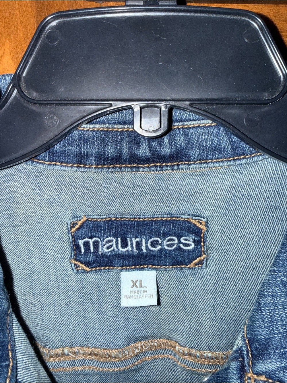 Maurices Light Blue Denim Jacket with Button Front - Picture 3 of 3